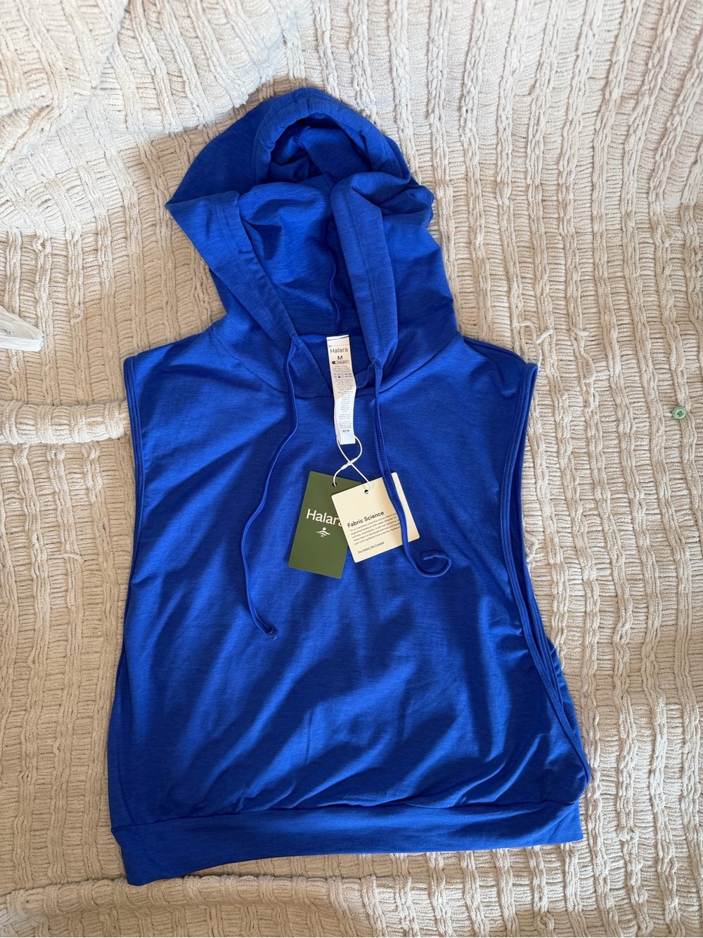 HALARA Sleeveless Hooded Tank - Royal Blue